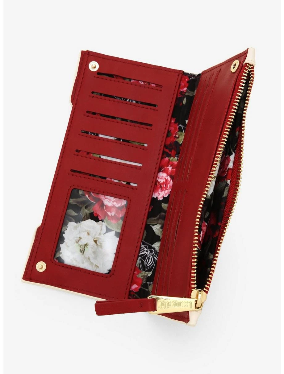 Loungefly Star Wars Darth Vader Floral Wallet - BoxLunch Exclusive 6 Loungefly Star Wars Darth Vader Floral Wallet - BoxLunch Exclusive - Image 4