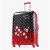 Boxlunch Disney Minnie Mouse Red Bow 28 Inch Spinner Hardside Luggage
