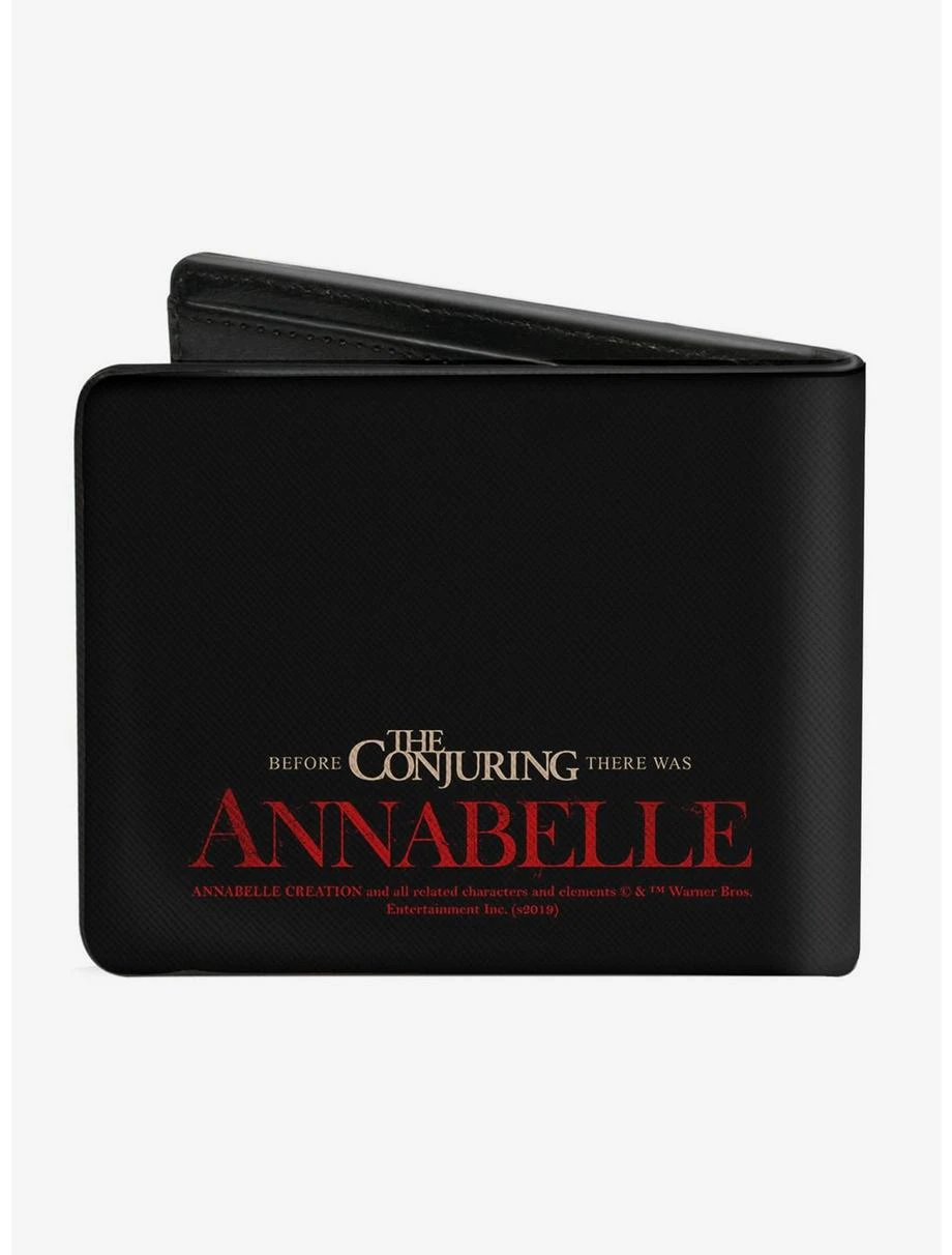 Boxlunch Annabelle Half Face Logo Bi-Fold Wallet 4 Boxlunch Annabelle Half Face Logo Bi-Fold Wallet - Image 2