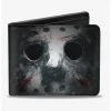 Boxlunch Friday The 13th Jason Mask Close Up Bi-Fold Wallet -Boxlunch-shop 12595758 hi