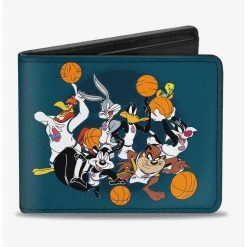 Boxlunch Space Jam Tunes Squad Players Group Pose Bi-Fold Wallet