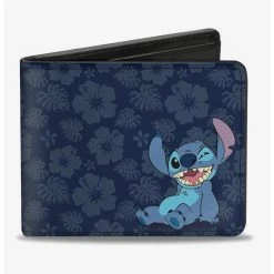 Boxlunch Disney Lilo & Stitch Winking Stitch Pose Bi-Fold Wallet