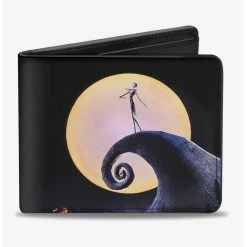Boxlunch The Nightmare Before Christmas Jack Full Moon Pose Pumpkin Patch Bi-Fold Wallet