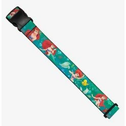 Boxlunch Disney Ariel Flounder Poses Luggage Strap