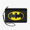 Boxlunch DC Comics Batman Icon Centered Bat Signal Wallet Canvas Zip Clutch -Boxlunch-shop 12912159 hi