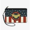 Boxlunch DC Comics Wonder Woman Logo Americana Wallet Canvas Zip Clutch -Boxlunch-shop 12912780 hi