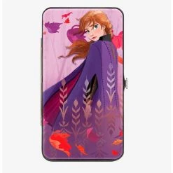 Boxlunch Disney Frozen 2 Anna Swirling Leaves Pose Hinge Wallet