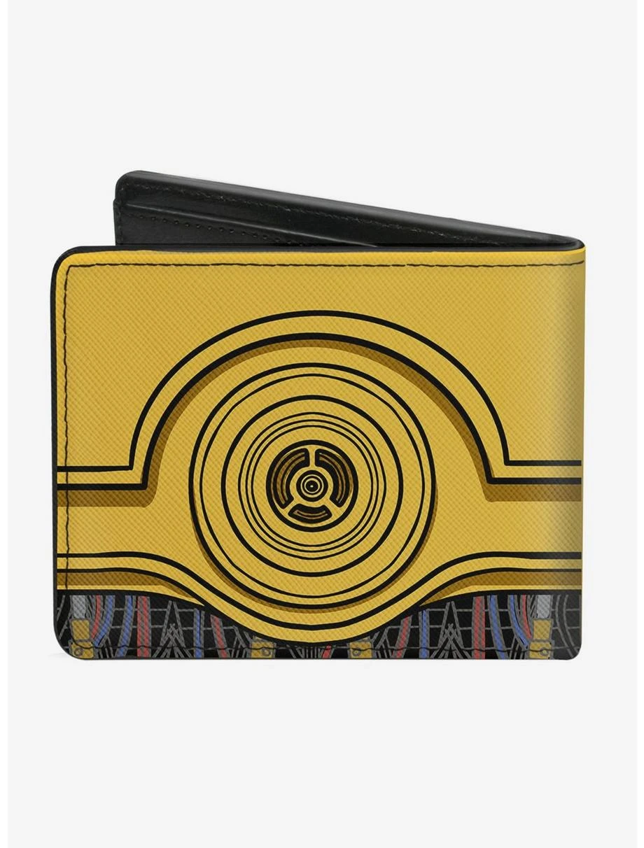Boxlunch Star Wars C-3PO Face Wires Bounding Bi-Fold Wallet 4 Boxlunch Star Wars C-3PO Face Wires Bounding Bi-Fold Wallet - Image 2