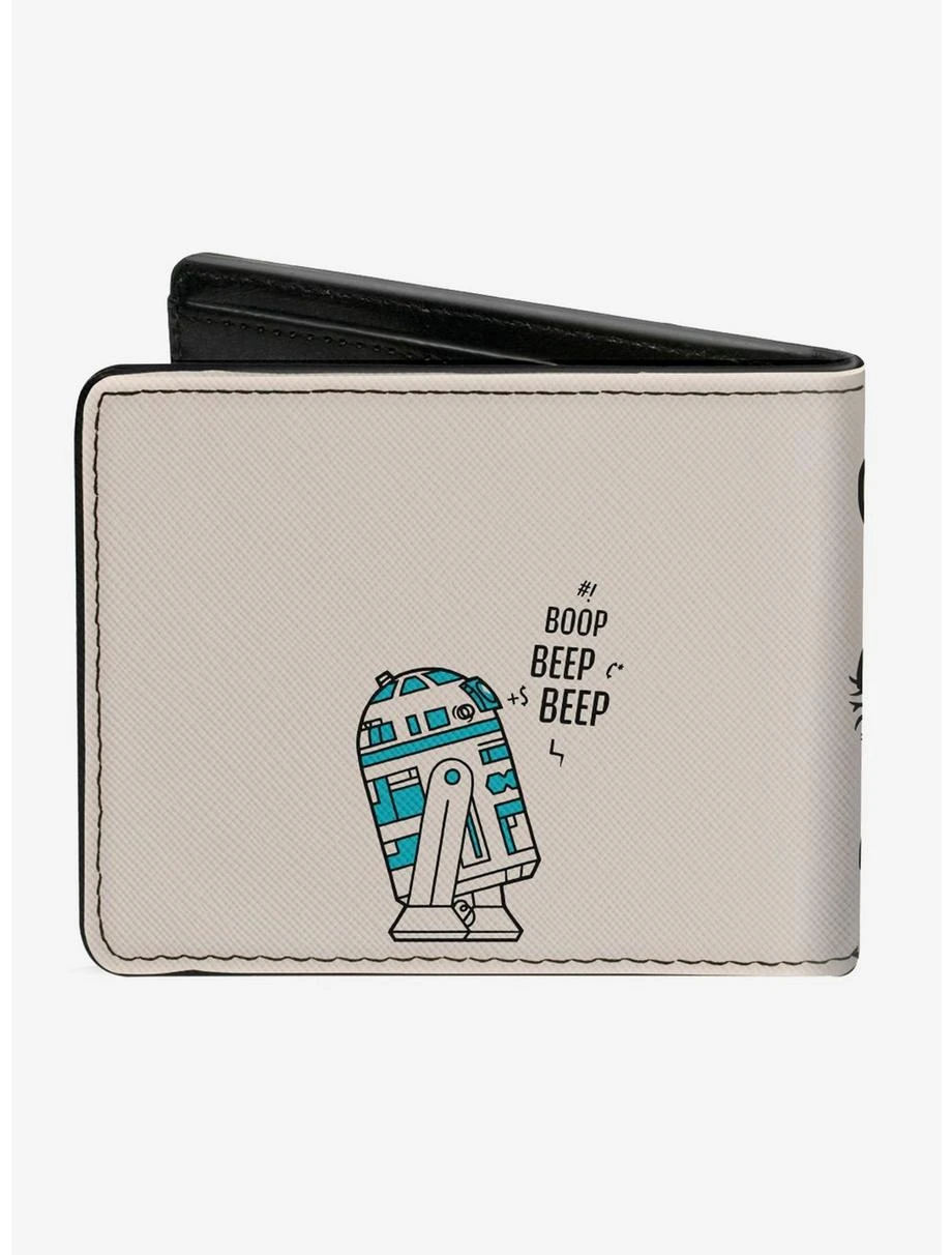 Boxlunch Star Wars Chewbacca Carrying C-3PO, R2-D2 Bi-Fold Wallet 4 Boxlunch Star Wars Chewbacca Carrying C-3PO, R2-D2 Bi-Fold Wallet - Image 2