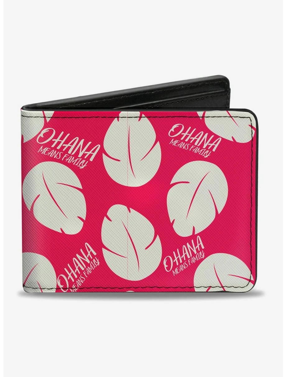 Boxlunch Disney Lilo Stitch Ohana Means Family Bounding Dress Leaves Bi-fold Wallet 3 Boxlunch Disney Lilo Stitch Ohana Means Family Bounding Dress Leaves Bi-fold Wallet