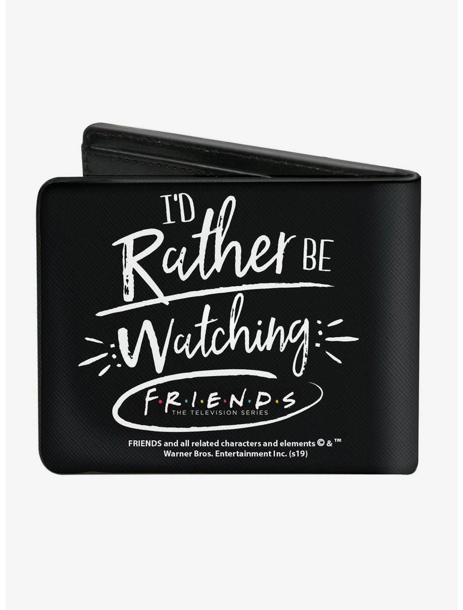 Boxlunch Friends I'd Rather Be Watching Friends Bifold Wallet 3 Boxlunch Friends I'd Rather Be Watching Friends Bifold Wallet