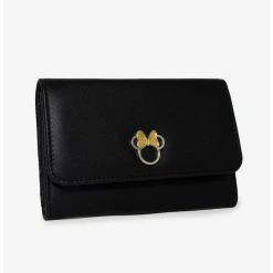 Boxlunch Disney Minnie Mouse Bow Vegan Leather Foldover Wallet -Boxlunch-shop 14486901 av1