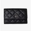 Boxlunch Disney Signature D Logo Quilted Vegan Leather Foldover Wallet -Boxlunch-shop 14486907 hi