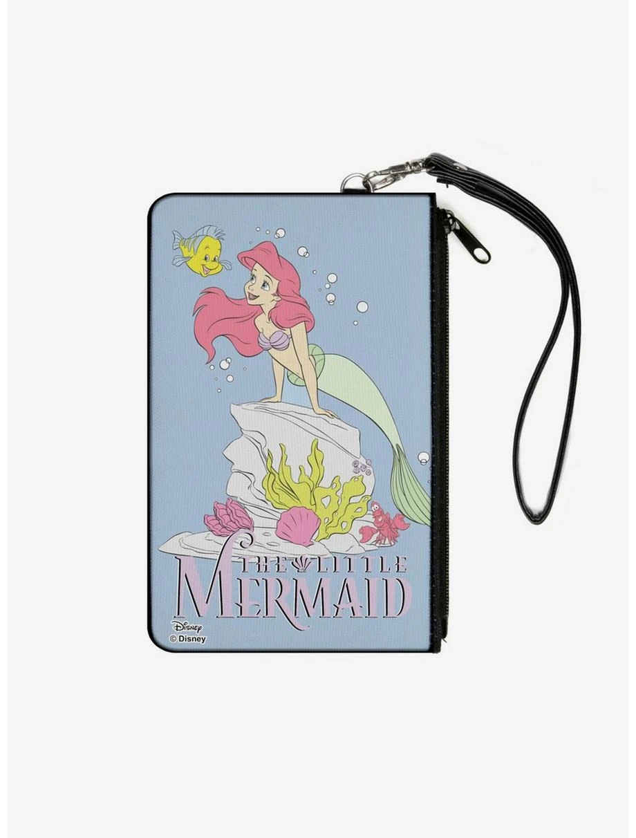 Boxlunch Disney The Little Mermaid Flounder And Ariel Zip Clutch Canvas Wallet 3 Boxlunch Disney The Little Mermaid Flounder And Ariel Zip Clutch Canvas Wallet