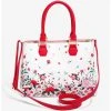 Loungefly Disney Winnie The Pooh Red & Pink Flowers Floral Handbag - BoxLunch Exclusive -Boxlunch-shop 15471849 hi