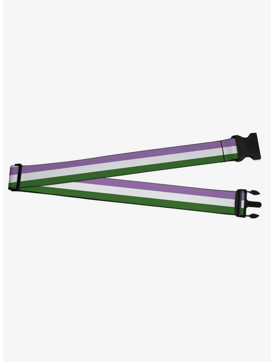 Boxlunch Genderqueer Flag Luggage Strap 3 Boxlunch Genderqueer Flag Luggage Strap