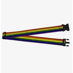 Boxlunch Rainbow Stripe Painted Luggage Strap