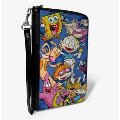 Boxlunch Nickelodeon 90s Character Mash Up Zip Around Wallet