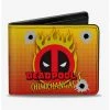 Boxlunch Deadpools Chimichangas Flaming Food Truck Bifold Wallet -Boxlunch-shop 15682400 hi