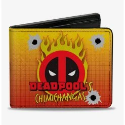 Boxlunch Deadpools Chimichangas Flaming Food Truck Bifold Wallet