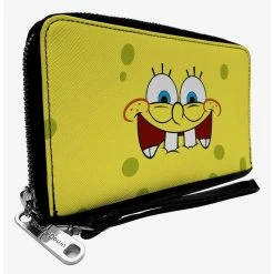 Boxlunch SpongeBob Biting Lip Zip Around Wallet