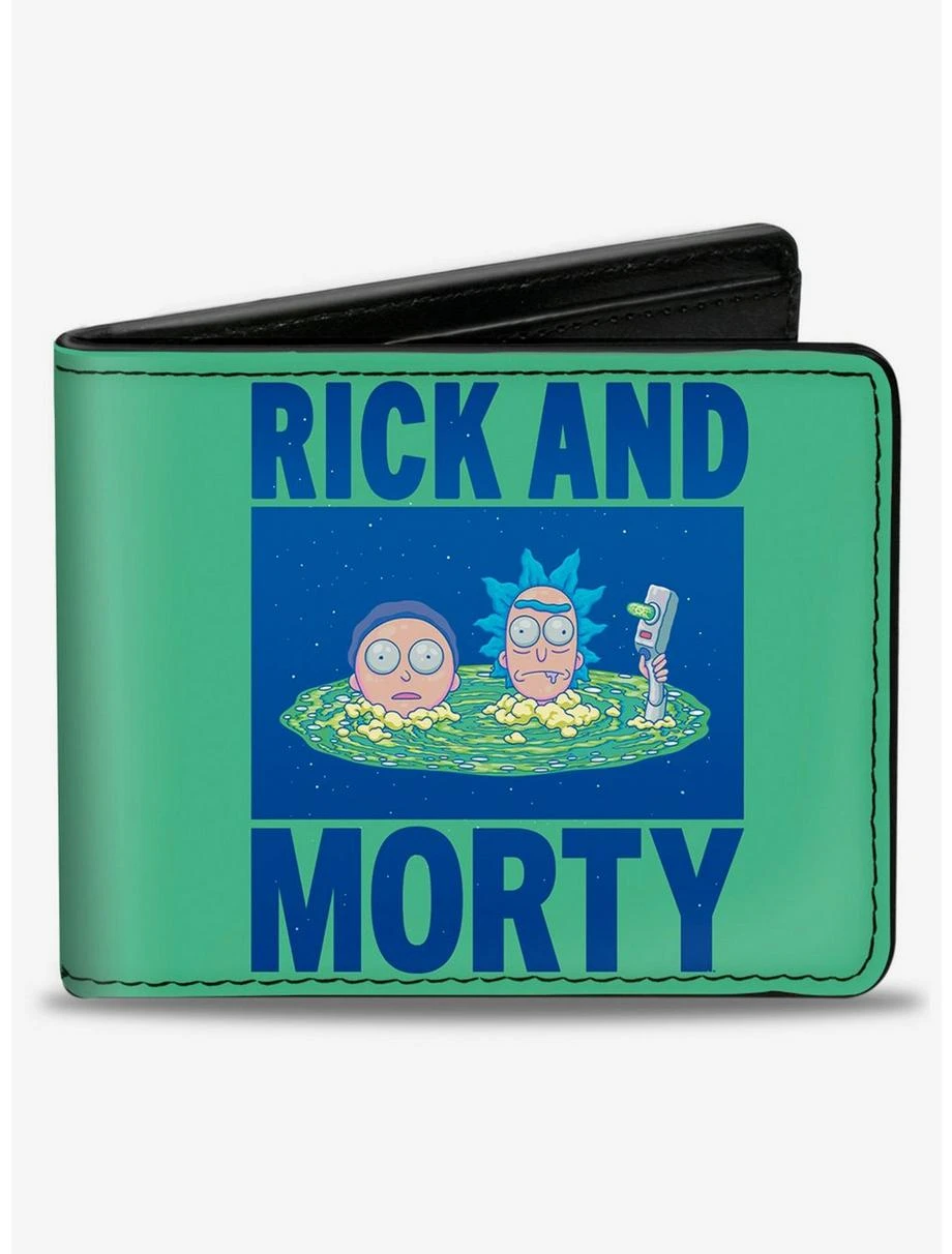 Boxlunch Rick And Morty Floating Portal Bifold Wallet 3 Boxlunch Rick And Morty Floating Portal Bifold Wallet
