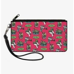 Boxlunch Rick And Morty Pixelverse Icons Canvas Clutch Wallet