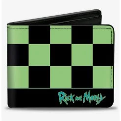 Boxlunch Rick And Morty Rick Running Checker Bifold Wallet