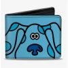 Boxlunch Blues Clues Face And Paw Print Bifold Wallet