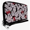 Boxlunch Disney Minnie Mouse Stacked Zip Around Wallet -Boxlunch-shop 15948486 hi