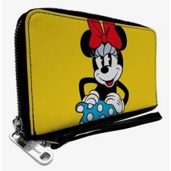 Boxlunch Disney Minnie Mouse Style Smiling Zip Around Wallet