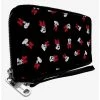 Boxlunch Disney Minnie Mouse Toss Print Zip Around Wallet -Boxlunch-shop 15948490 hi