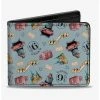 Boxlunch Harry Potter Hogwarts Express Sky Blue Bifold Wallet
