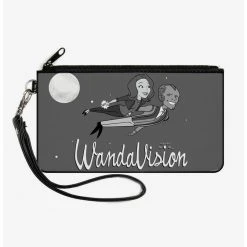 Boxlunch Marvel Wandavision Cartoon Wanda And Vision Flying Canvas Clutch Wallet