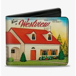 Boxlunch Marvel Wandavision House Welcome To Westview Bifold Wallet