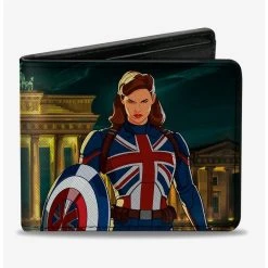 Boxlunch Marvel What If...? Captain Carter Shield Bifold Wallet