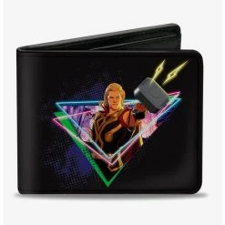 Boxlunch Marvel What If...? Party Thor Neon Hammer Bifold Wallet