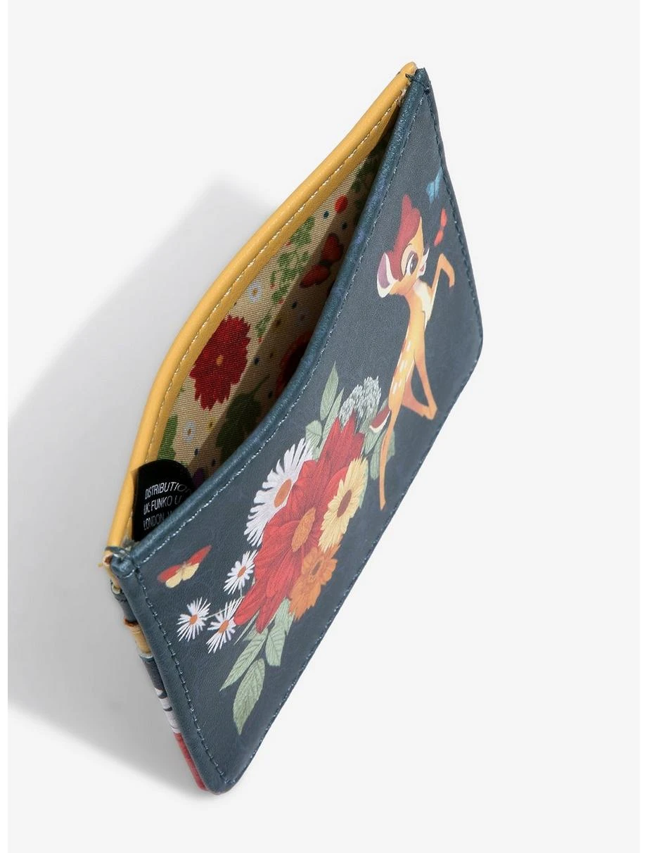Loungefly Disney Bambi Pose Floral Cardholder - BoxLunch Exclusive 5 Loungefly Disney Bambi Pose Floral Cardholder - BoxLunch Exclusive - Image 3