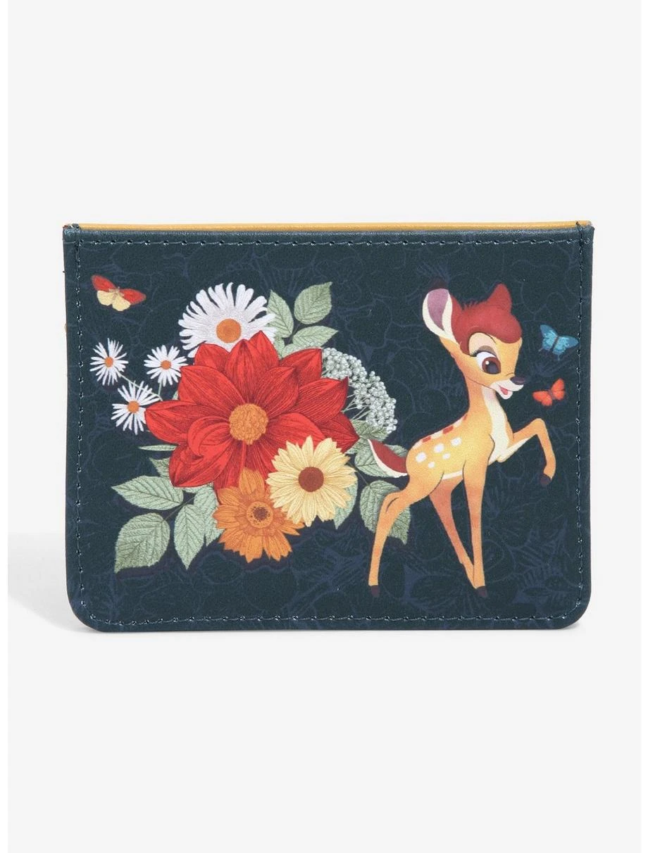 Loungefly Disney Bambi Pose Floral Cardholder - BoxLunch Exclusive 3 Loungefly Disney Bambi Pose Floral Cardholder - BoxLunch Exclusive