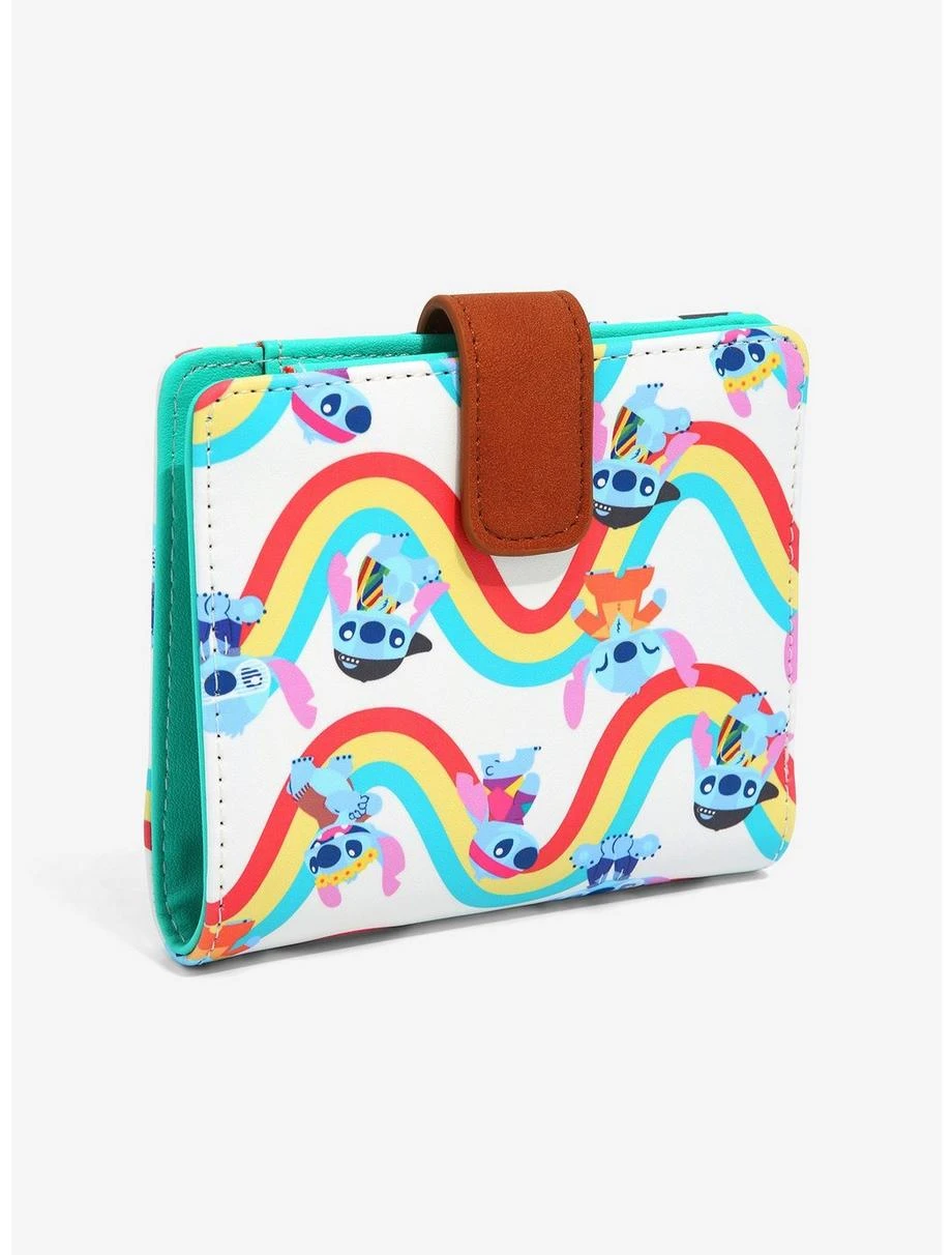 Loungefly Disney Lilo & Stitch Decade Outfits Rainbow Small Wallet - BoxLunch Exclusive 3 Loungefly Disney Lilo & Stitch Decade Outfits Rainbow Small Wallet - BoxLunch Exclusive