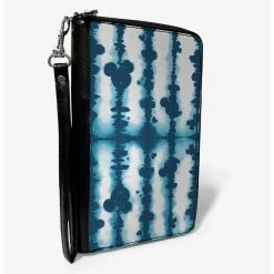 Boxlunch Disney Mickey Mouse Ears Tie Dye Reflection Zip Around Wallet