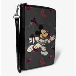 Boxlunch Disney Mickey Mouse In Space Zip Around Wallet