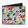 Boxlunch Disney Mickey Mouse Journal Doodles Bifold Wallet -Boxlunch-shop 16926454 hi