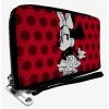 Boxlunch Disney Minnie Mouse Vintage Polka Dot Zip Around Wallet -Boxlunch-shop 16926482 hi