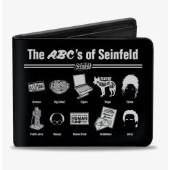 Boxlunch Seinfeld Abcs Of Seinfeld Bifold Wallet