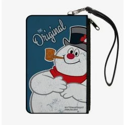 Boxlunch Frosty Snowman Original Canvas Zip Clutch Wallet