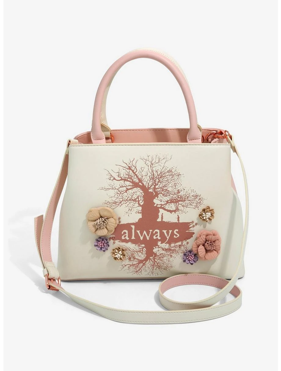Harry Potter Always Floral Handbag - BoxLunch Exclusive 3 Harry Potter Always Floral Handbag - BoxLunch Exclusive
