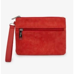 Boxlunch Disney Mickey Mouse Debossed Double Pocket Wristlet