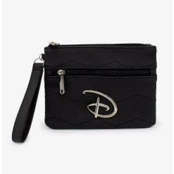 Boxlunch Disney Signature D Chevron Double Pocket Wristlet