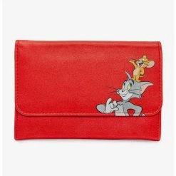 Boxlunch Tom And Jerry Vegan Leather Foldover Wallet